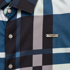 Unisex Tartan Check Full-Sleeve Shirt – Blue & Black