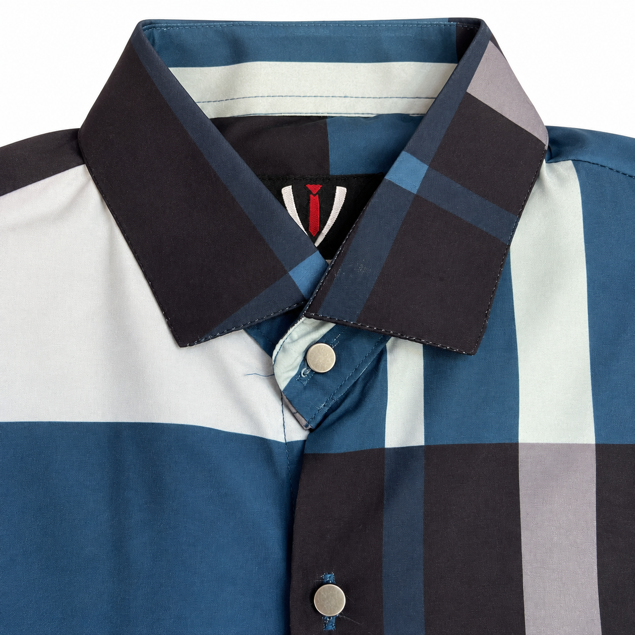 Unisex Tartan Check Full-Sleeve Shirt – Blue & Black