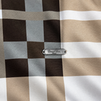 Unisex Oversized Tartan Check Full-Sleeve Shirt – Mocha Beige