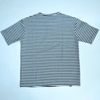Black & White Textured Stripe Drop Shoulder T-Shirt