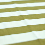 Olive & Cream Fine Stripe Drop Shoulder T-Shirt