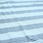 Oversized Striped T-Shirt - Crew Neck Tee - Light Grey