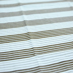 Oversized Striped T-Shirt - Crew Neck Tee - Brown