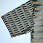 Camel Brown Striped Oversized T-Shirt
