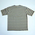 Beige & Black Striped Oversized T-Shirt
