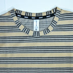 Beige & Black Striped Oversized T-Shirt