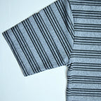 Grey & Black Striped Oversized T-Shirt