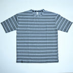 Grey & Black Striped Oversized T-Shirt