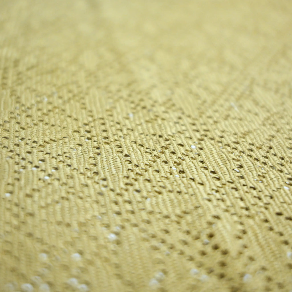 Summer Mesh Knit T-Shirt - Mustard Gold - Crochet Knit