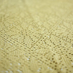 Summer Mesh Knit T-Shirt - Mustard Gold - Crochet Knit