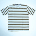 Brown & Grey Striped Oversized T-Shirt
