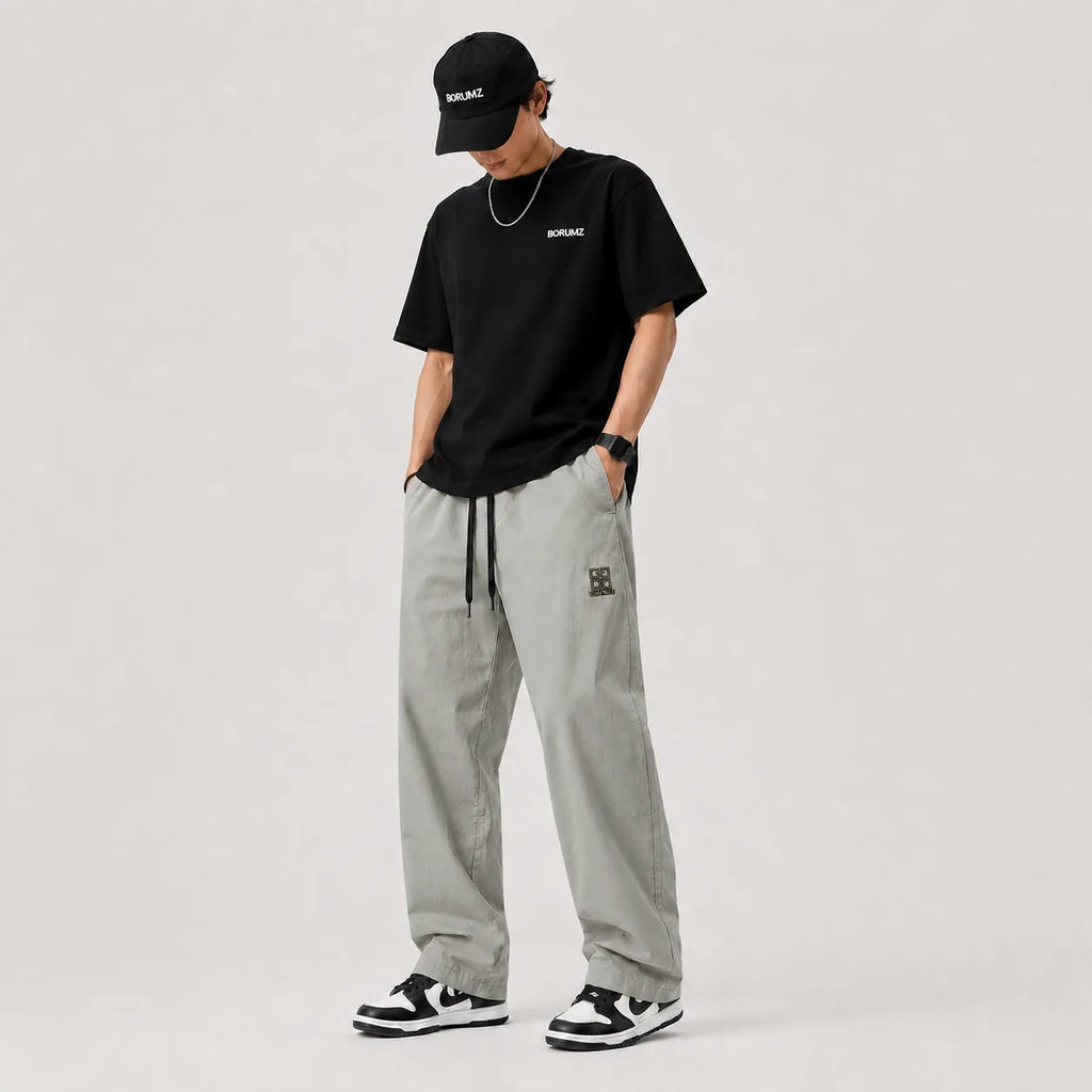 Men’s Baggy Trousers - Dove Grey