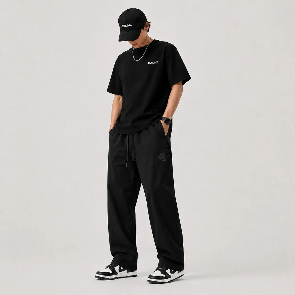 Men’s Baggy Trousers - Jet Black