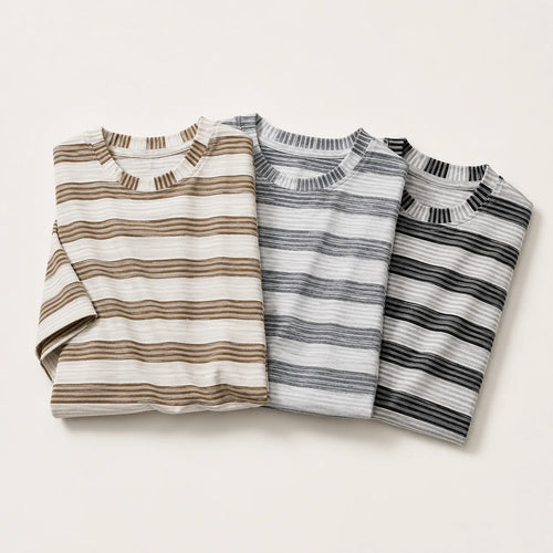 3-Pack Oversized Striped T-Shirts