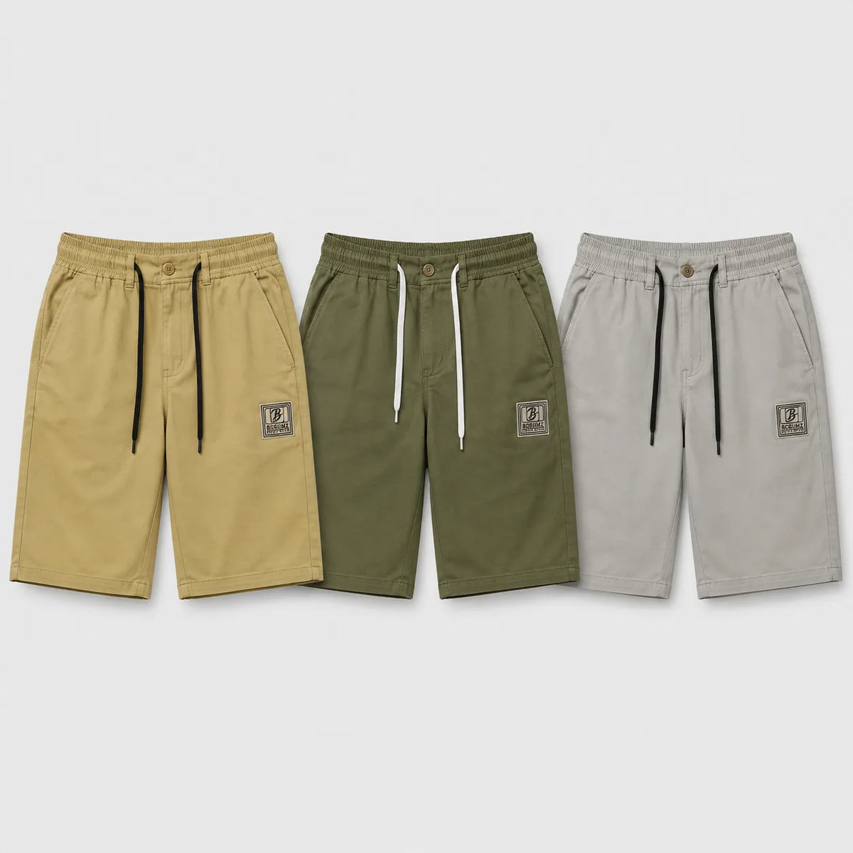 3-Pack Men’s Drawstring Shorts