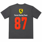 Grey Motorsport Graphic Drop-Shoulder T-Shirt