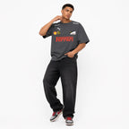 Grey Motorsport Graphic Drop-Shoulder T-Shirt