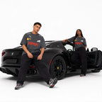 Grey Motorsport Graphic Drop-Shoulder T-Shirt