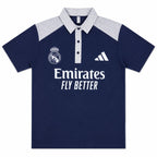 Madrid Legacy Contrast Polo Tee -  Navy Blue