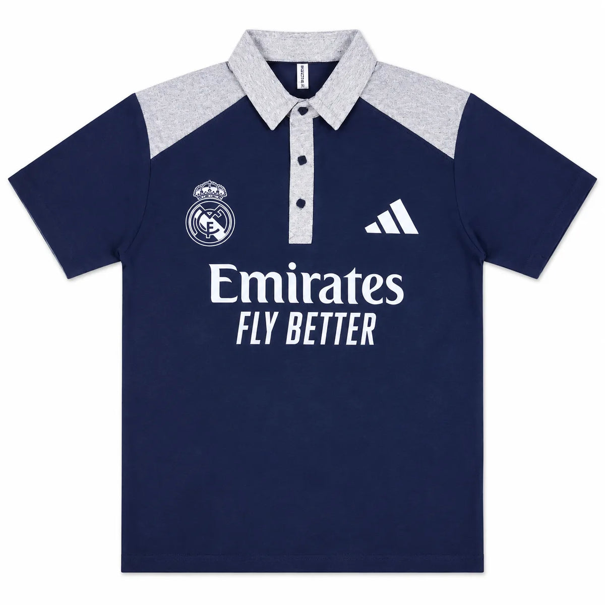 Madrid Legacy Contrast Polo Tee -  Navy Blue