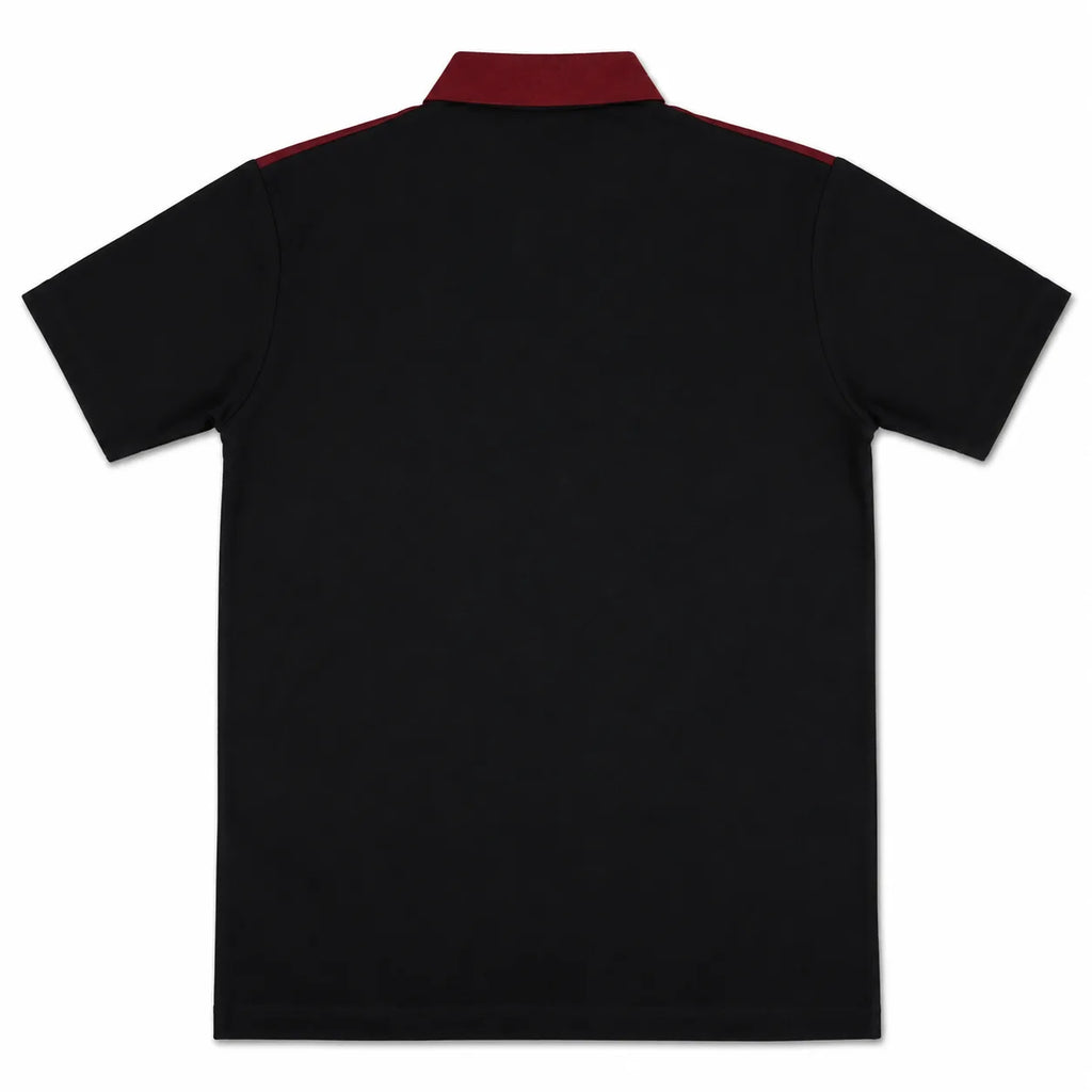Madrid Legacy Contrast Polo Tee -  Black