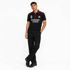 Madrid Legacy Contrast Polo Tee -  Black