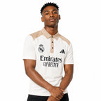 Madrid Legacy Contrast Polo Tee -  Cream