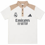 Madrid Legacy Contrast Polo Tee -  Cream