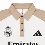 Madrid Legacy Contrast Polo Tee -  Cream