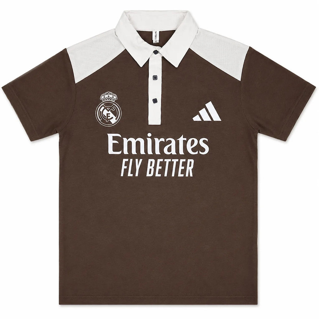 Madrid Legacy Contrast Polo Tee -  Brown
