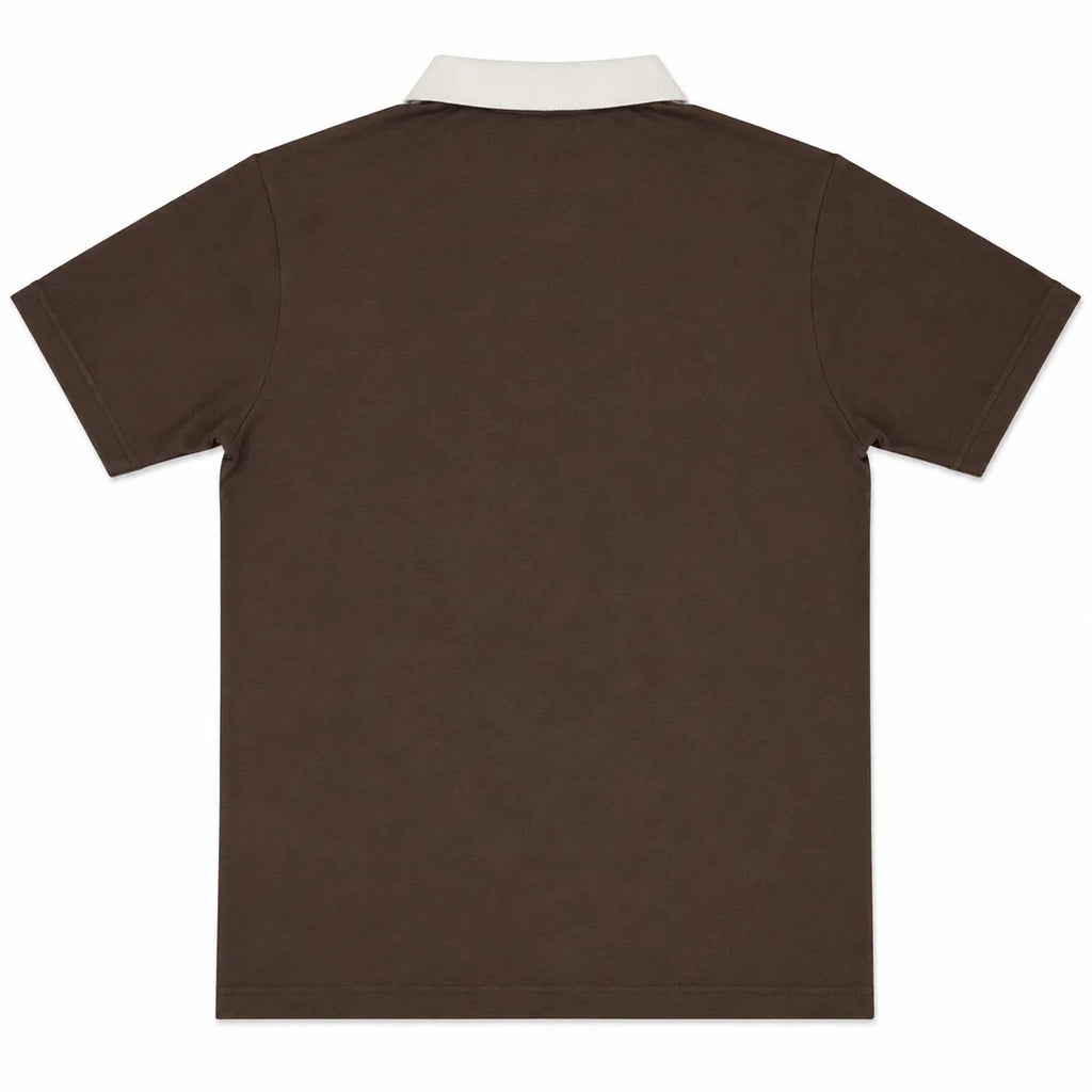 Madrid Legacy Contrast Polo Tee -  Brown