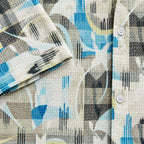 Coastal Canvas Abstract Cuban Shirt Green | Boxy fit