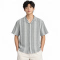 Sandstone Grey Heritage Cuban Shirt | Boxy Fit