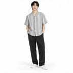 Sandstone Grey Heritage Cuban Shirt | Boxy Fit