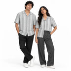Sandstone Grey Heritage Cuban Shirt | Boxy Fit
