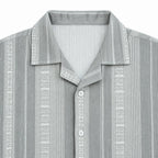 Sandstone Grey Heritage Cuban Shirt | Boxy Fit