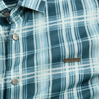 Aqua Teal Heritage Check Full-Sleeve Shirt | Smart Fit