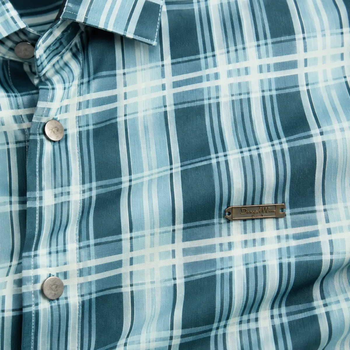 Aqua Teal Heritage Check Full-Sleeve Shirt | Smart Fit