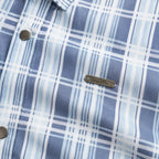 Ice Blue Heritage Check Full-Sleeve Shirt | Smart Fit