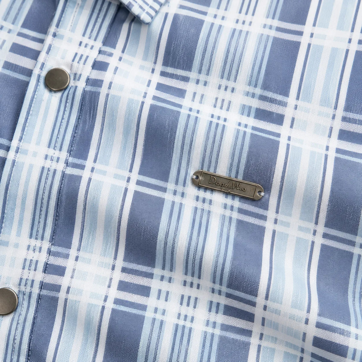 Ice Blue Heritage Check Full-Sleeve Shirt | Smart Fit