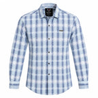 Ice Blue Heritage Check Full-Sleeve Shirt | Smart Fit