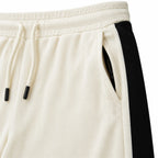 Textured Wide-Leg Track Pant – Off white