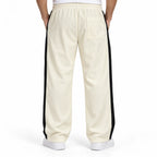 Textured Wide-Leg Track Pant – Off white