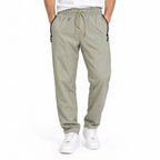 Unisex Lightweight Straight-Leg Track Pants – Sage Grey