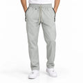 Unisex Lightweight Straight-Leg Track Pants – Light Grey