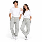 Unisex Lightweight Straight-Leg Track Pants – Light Grey