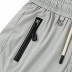 Unisex Lightweight Straight-Leg Track Pants – Light Grey