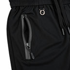 Unisex Lightweight Straight-Leg Track Pants – Black