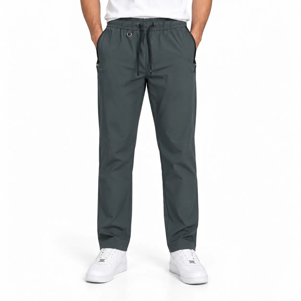 Unisex Lightweight Straight-Leg Track Pants – Charcol Grey