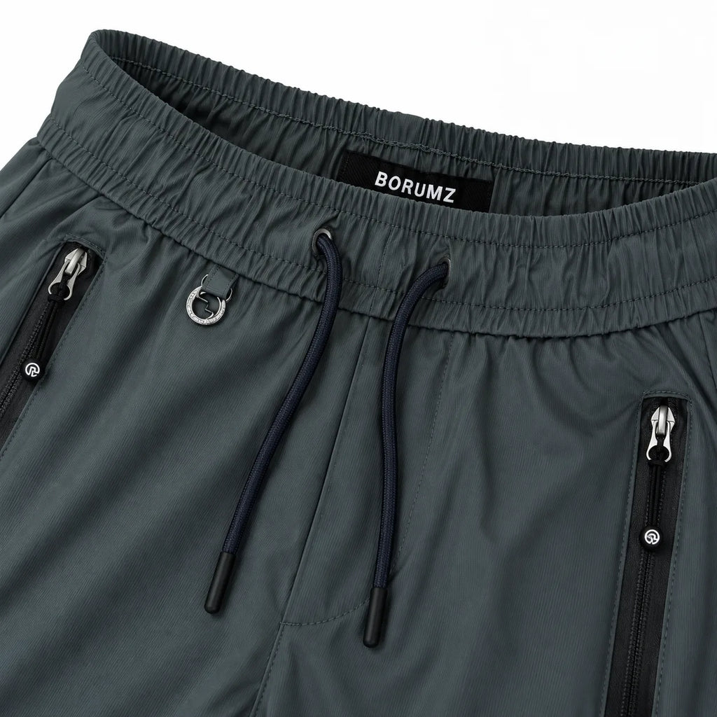 Unisex Lightweight Straight-Leg Track Pants – Charcoal Grey